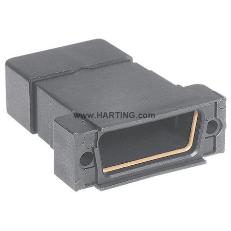 Harting D-Sub hood 09-pole top entry IP 67 black, PK 100 09670090436